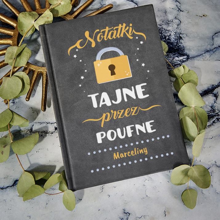 Tajne przez poufne - notatnik A5 z nadrukiem